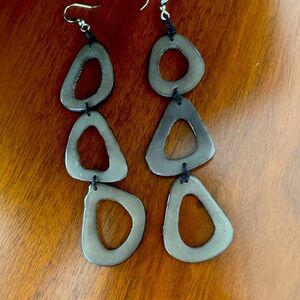 Groovy lightweight Earrings, gray/black